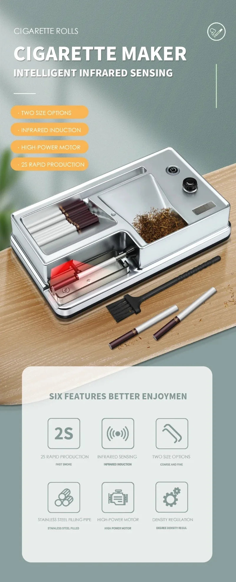 Electric Cigarette Rolling Machine