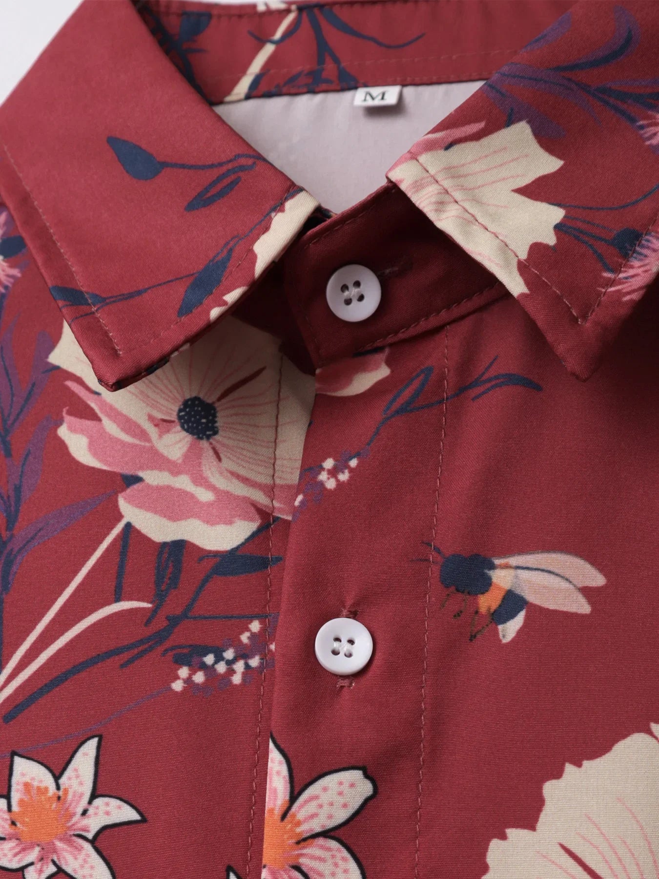 Oversized Loose Short Sleeve Flower Print Hawaii Beach Summer Men Shirt Student Couples Fashion Casual Mens Clothing Trends